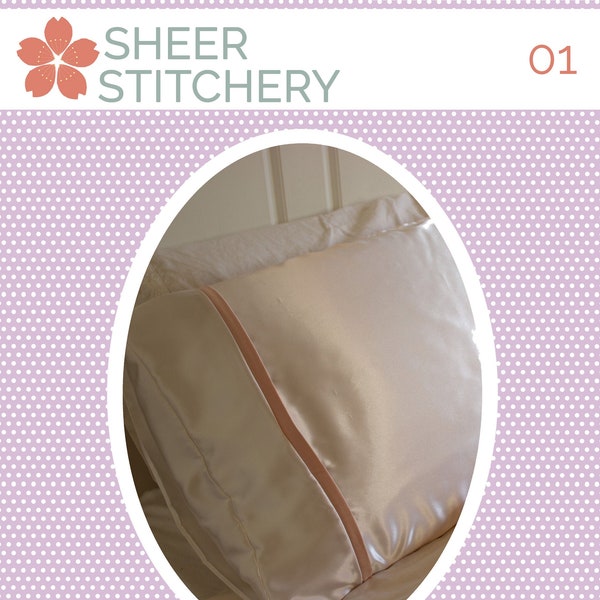 Envelope Burrito Pillowcase Digital Sewing Pattern - The Lavender Pillow