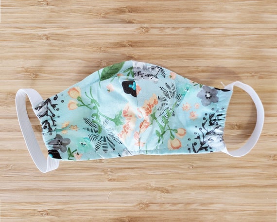 Fitted Washable Face Masks With Filter Pocket And Flexible Etsy