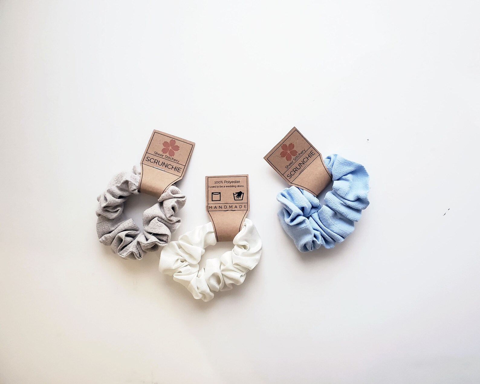 Scrunchie Labels CUSTOM With Your LOGO Physical Paper Tags Etsy