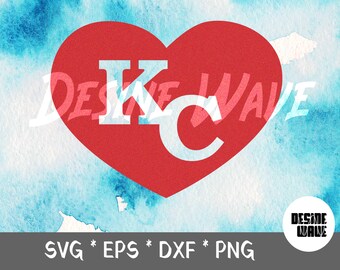 Digital Download - Kansas City Heart SVG EPS DXF