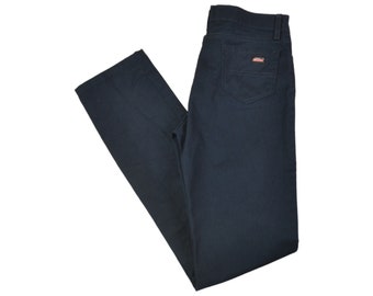vintage Dickies Pantalon de travail jambe droite bleu marine femme W30 L32