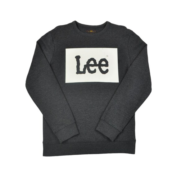 Vintage Lee Crew Neck Sweatshirt Grey Small Etsy Canada