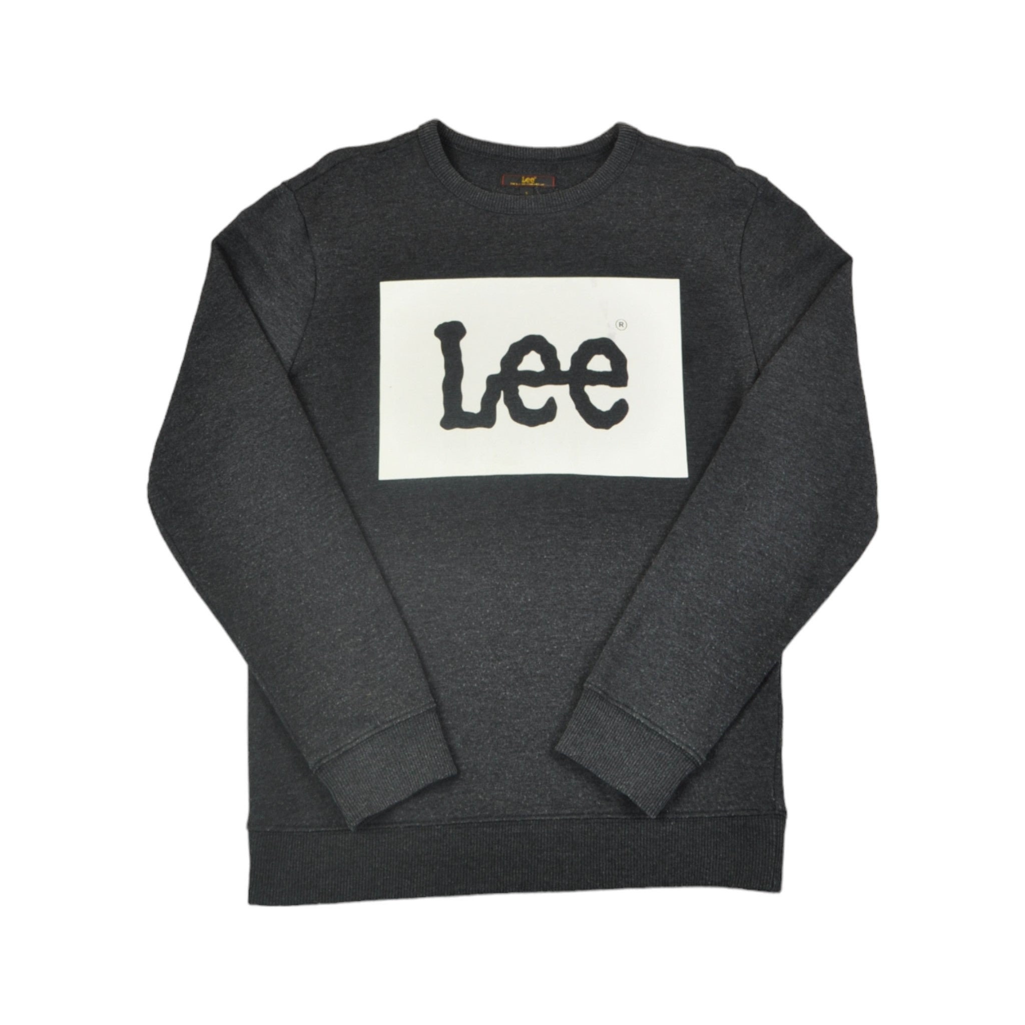 Vintage Lee Crew Neck Sweatshirt Grey Small Etsy Canada