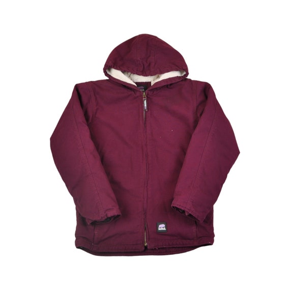 Vintage Berne Workwear Active Jacket Sherpa Lined Purple Ladies XS