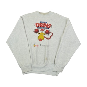 Vintage Rudolph the Red Nose Reindeer Sweatshirt Fruit of the Loom Grey XL