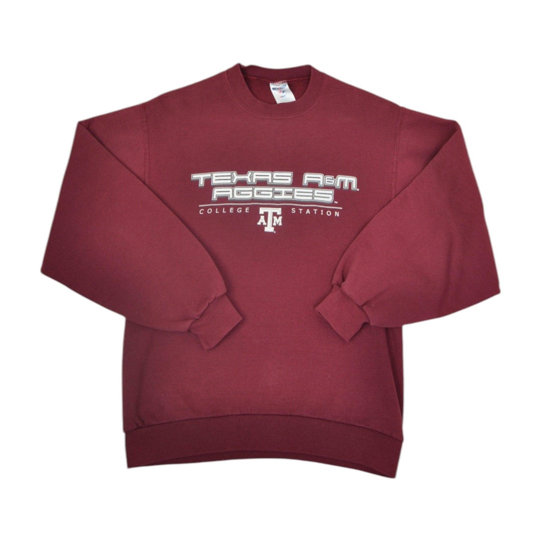 Vintage Texas A&M Aggies Football Sweatshirt Burgundy Ladies Small - Etsy