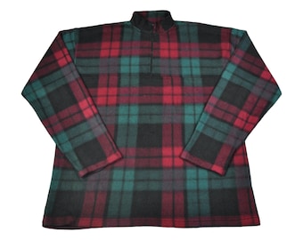 ジャケット・アウター 50s 60s Check pattern full zip jacket Vintage 50s/60s Buffalo Plaid Wool Jacket, Red & Black Checkered