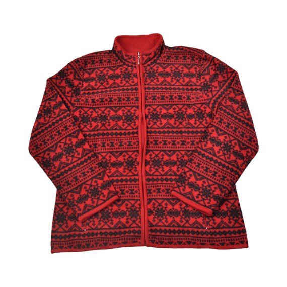 Ladies patterned fleece jackets hot sale
