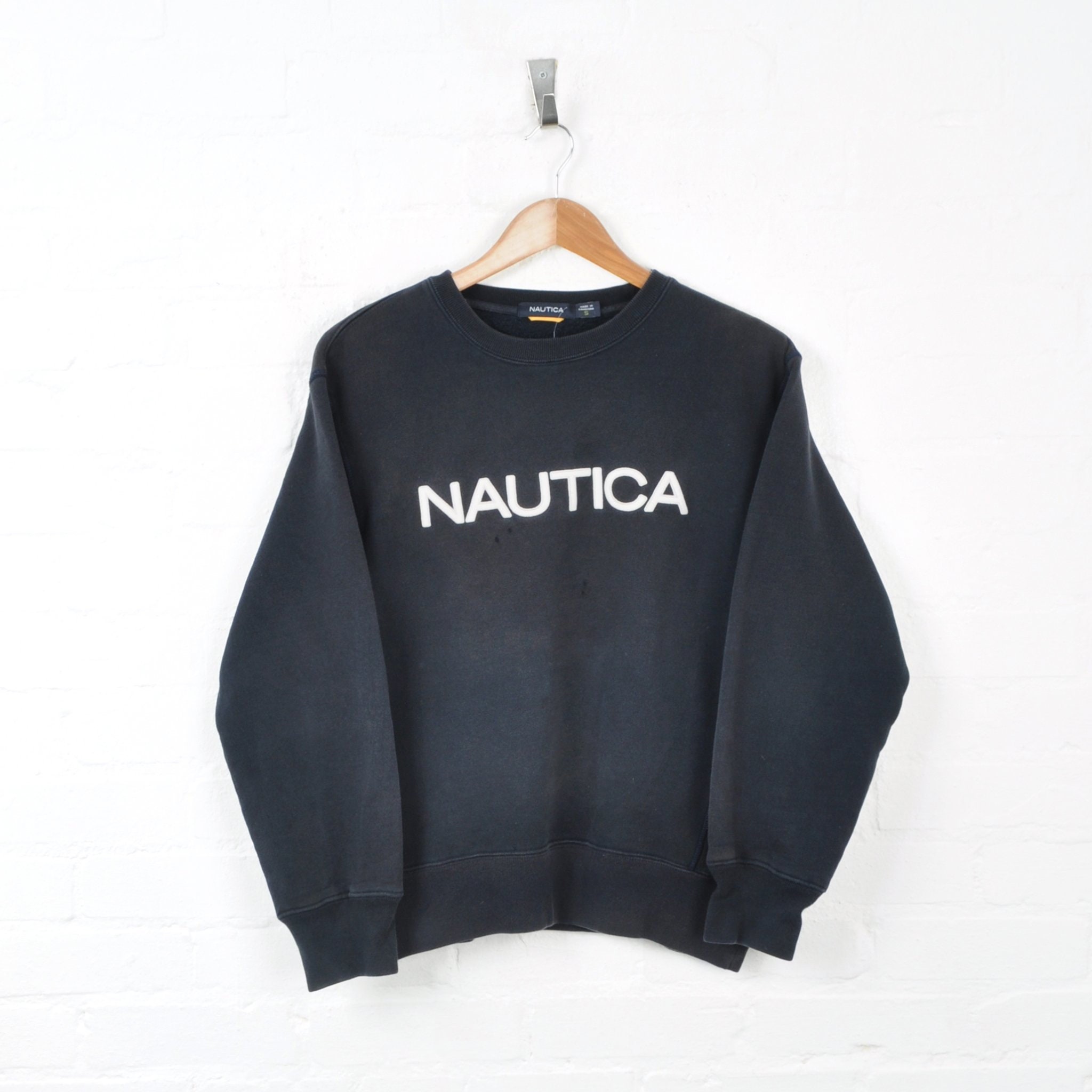 Vintage Nautica Sweater Black Small | Etsy
