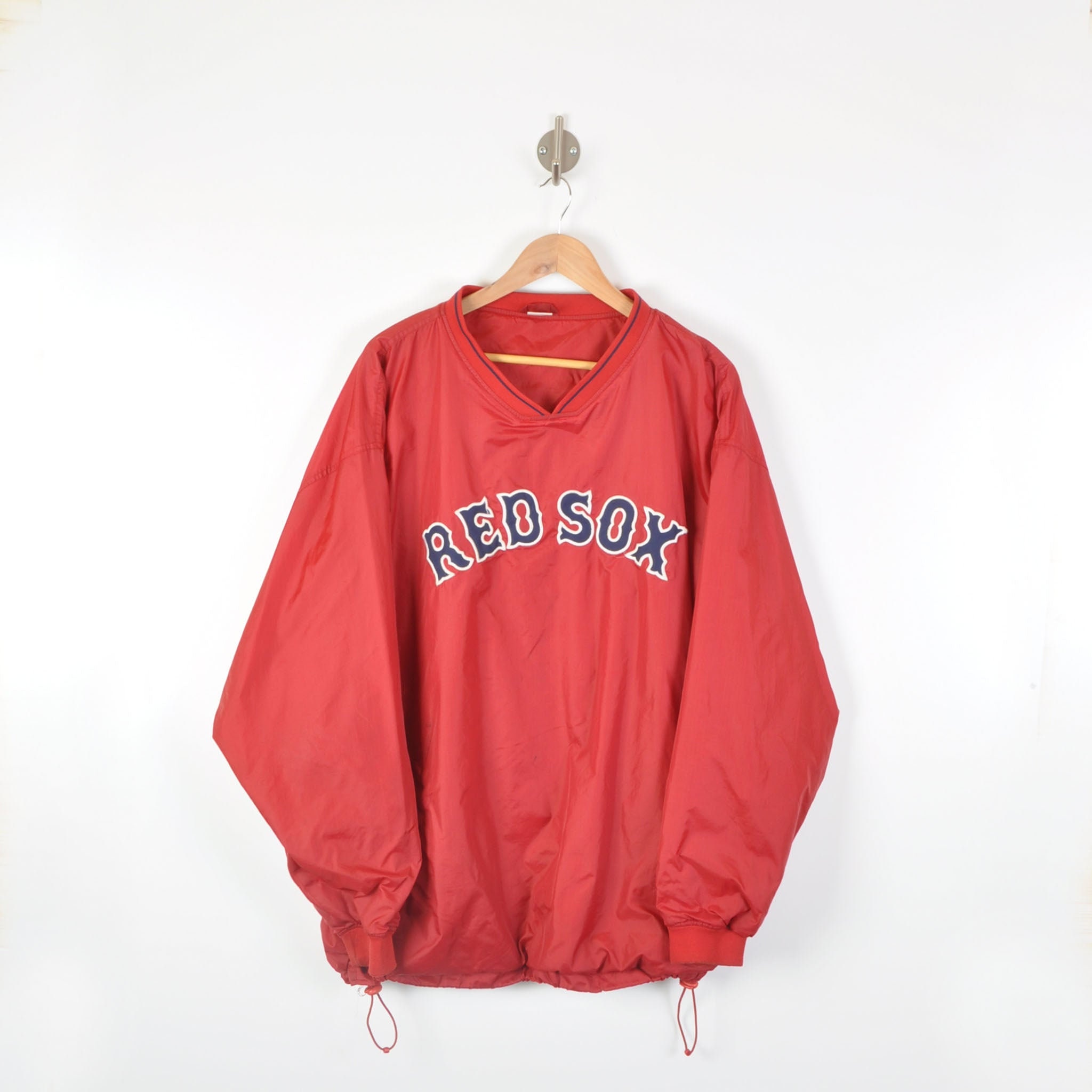 Majestic Boston Red Sox Women's Striped V-Neck T-Shirt
