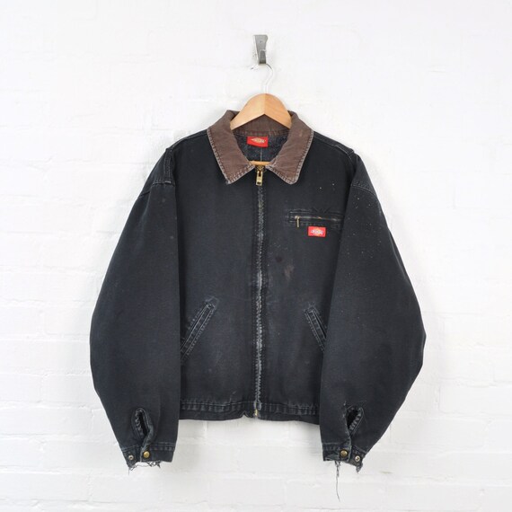 Vintage Dickies Detroit Style Jacket Black XL