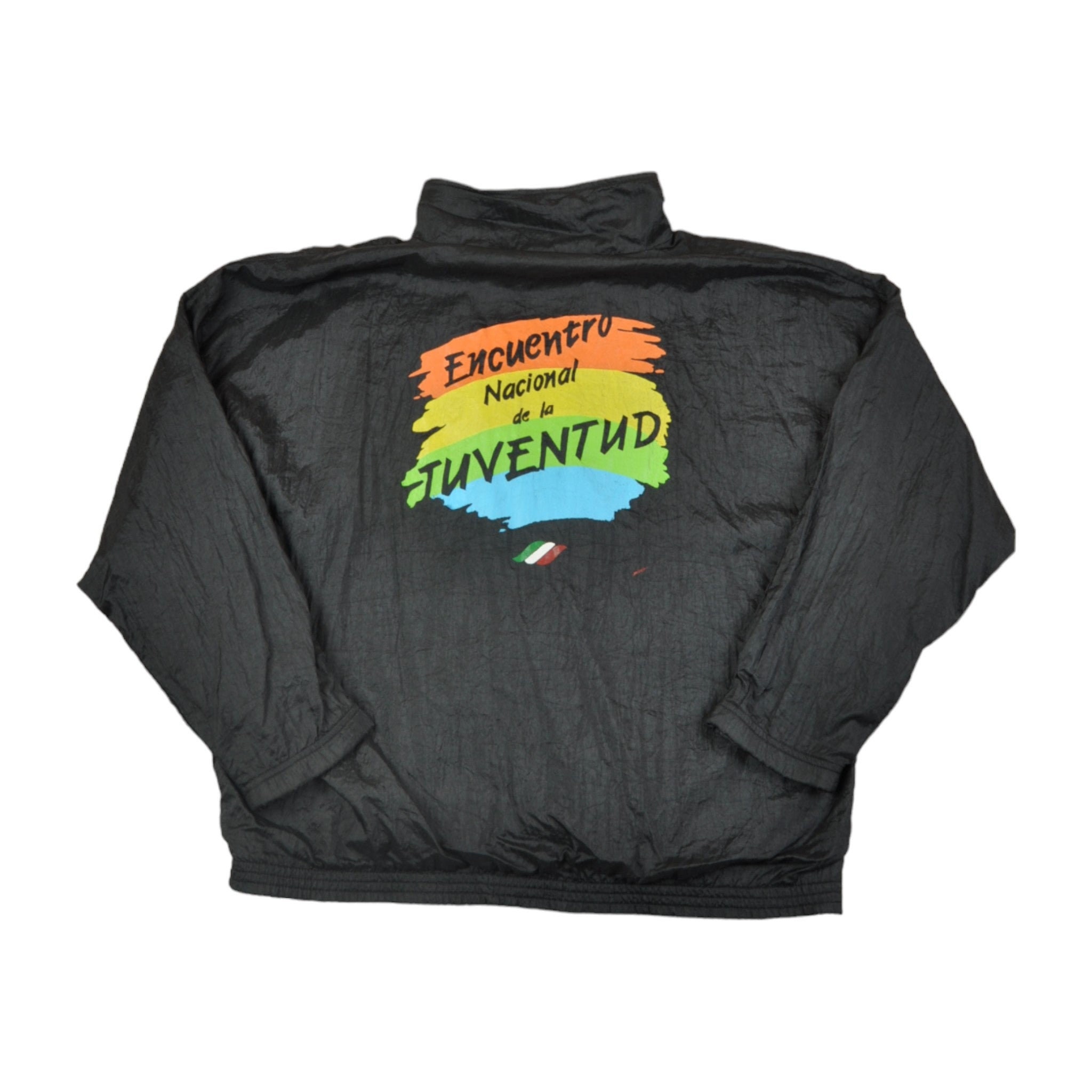 ★送料・関税込★ITZAVIBE★WINDBREAKER JACKET★ジャケット★ Vintage Italian Windbreaker Jacket Black Medium - Etsy