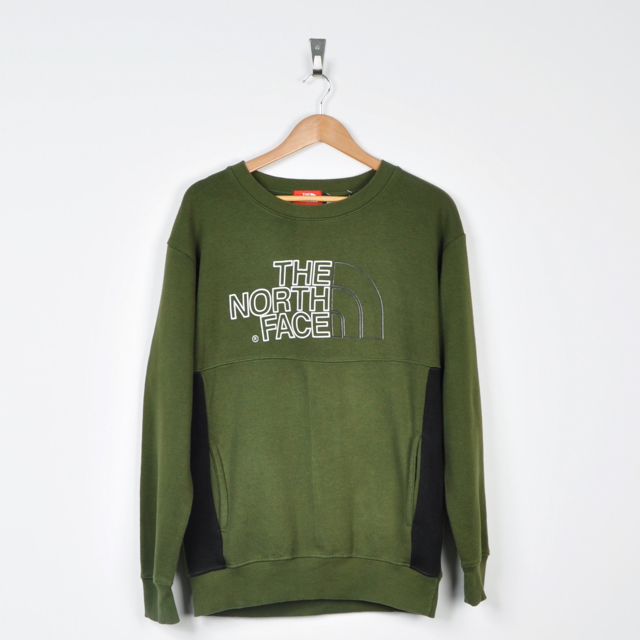 north face green jumper