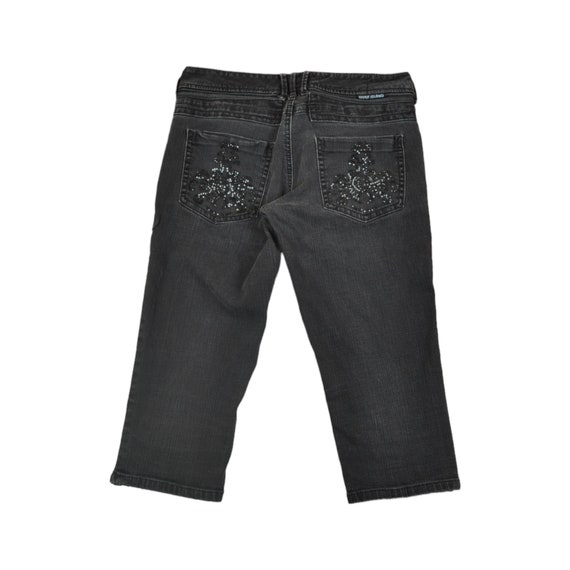 ✨y2k archive LAGUST black denim punk w78 Y2K Punk Black American Street Rock Retro High Waist Jeans