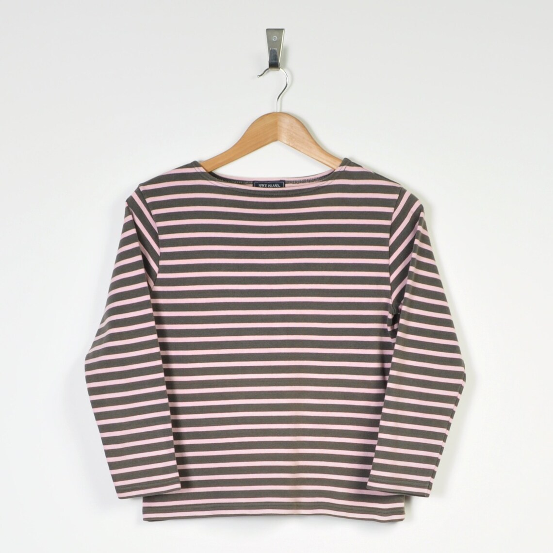 Retro Striped T-Shirt Brown Ladies Medium | Etsy