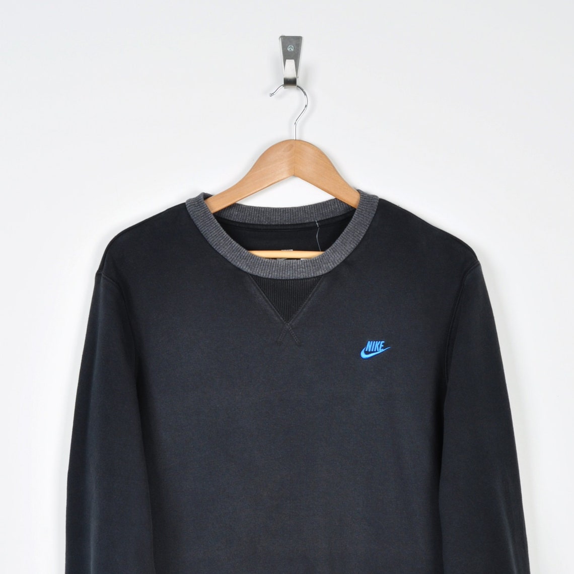 Vintage Nike Sweater Black Medium | Etsy