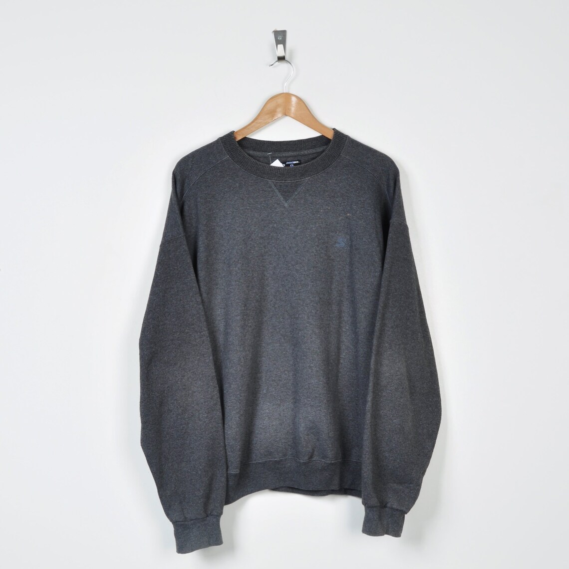 Vintage Starter Sweater Grey Large | Etsy