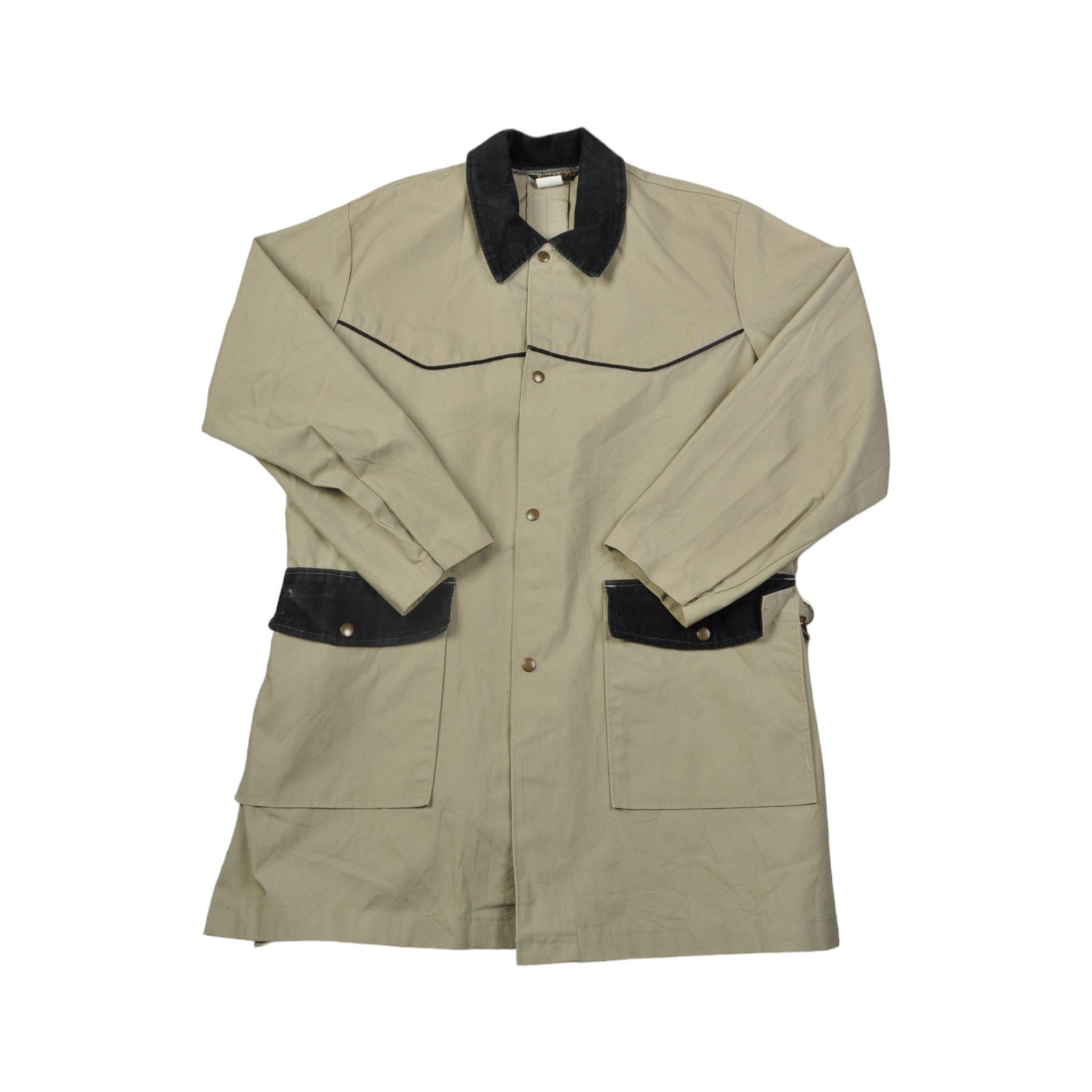 【Anyone more】Raffy overfit long field jacket Vintage Workwear Field Jacket Tan XXL - Etsy