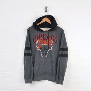 Chicago Bulls Short Sleeve Fleece Hooded Sweatshirt X-Large