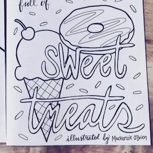 A Coloring Book Full Of Sweet Treats image 1