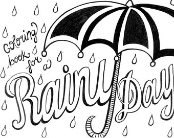 A Coloring Book For A Rainy Day DIGITAL PDF DOWNLOAD