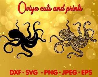 Mandala Octopus Svg Etsy