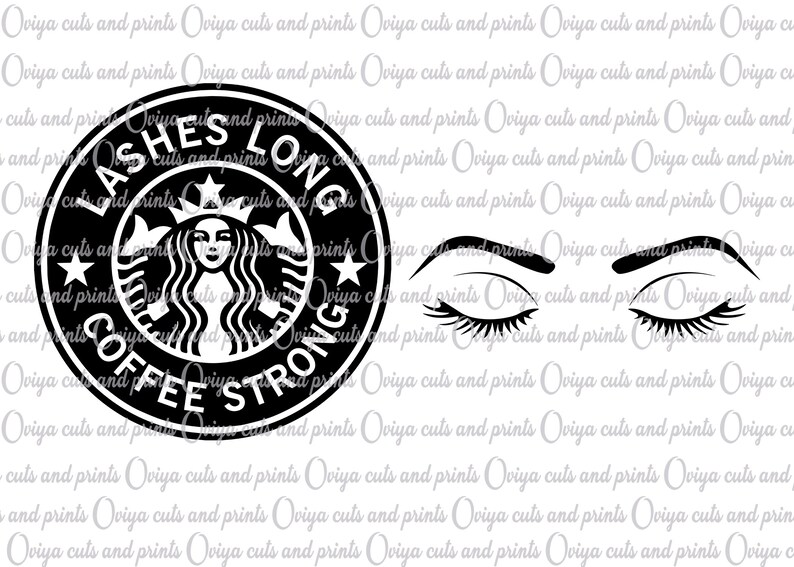 Lashes Long Coffee Strong Custom Starbucks Coffee Cold Cup | Etsy