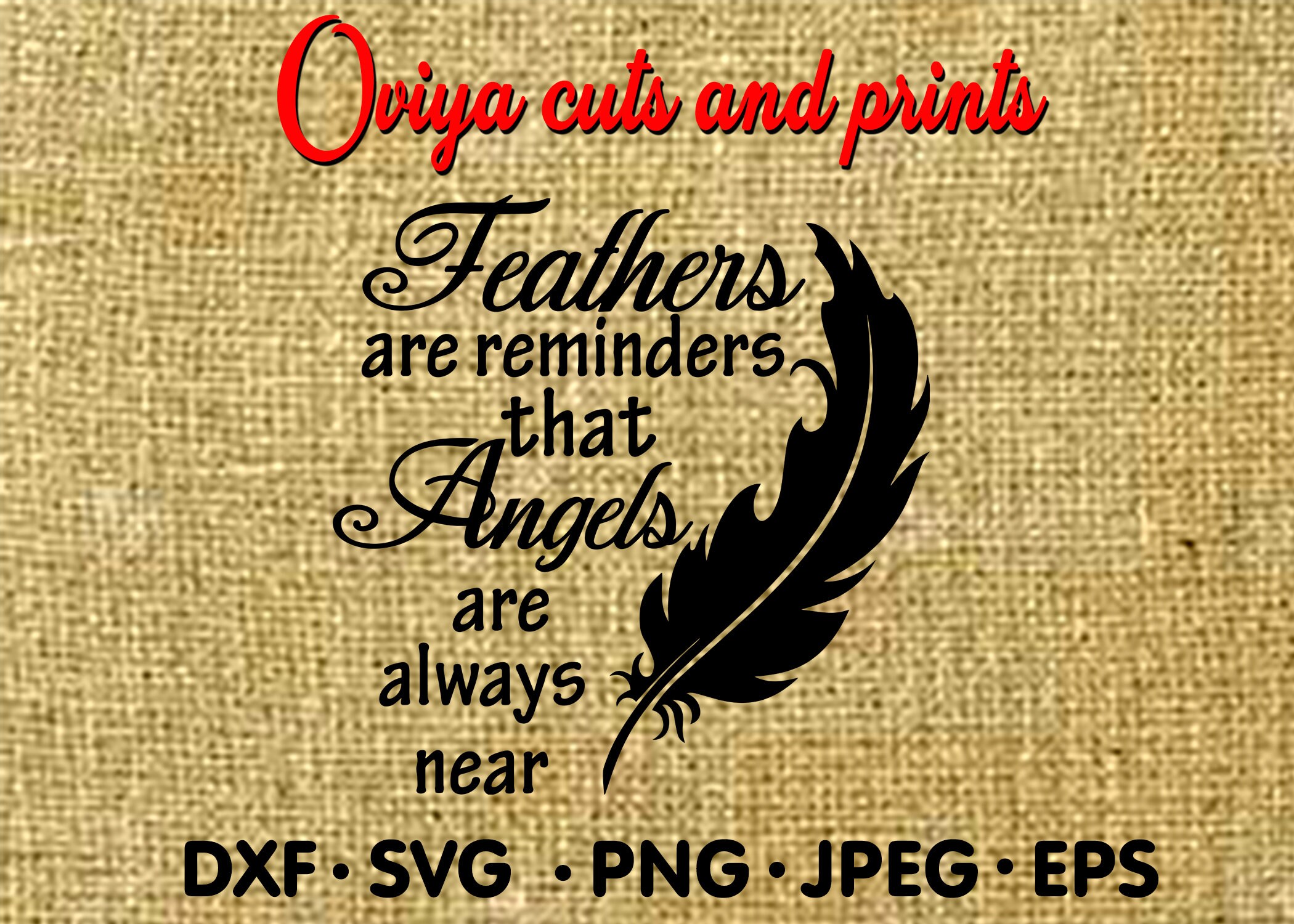 Download SVG Feathers are Reminders Memorial svg Tile SVG | Etsy