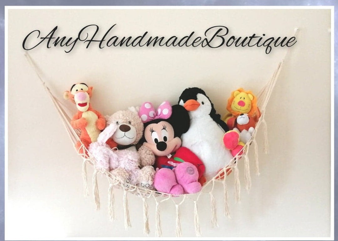 Soft Toy Hammock, 3 Size of Toy Hammock, Nursery Toy Storage, Boho
