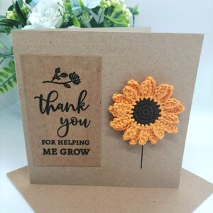 Merci de m'avoir aidé à grandir, carte d'enseignant personnalisable, cadeau pour assistant enseignant, carte de remerciement pour la crèche, carte d'appréciation de l'enseignant