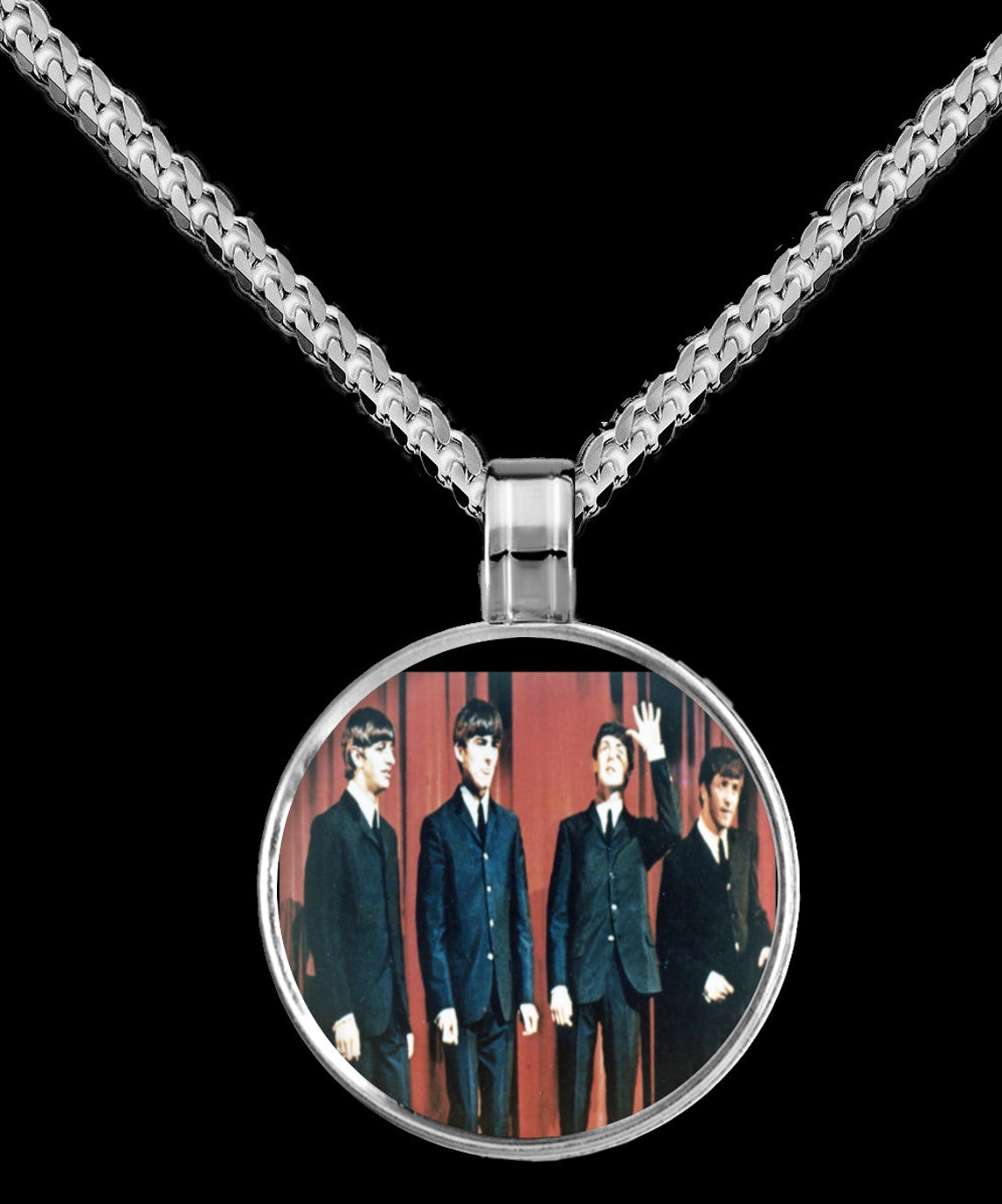 The Beatles 1.25 PENDANT/Necklace w/20 silver Etsy