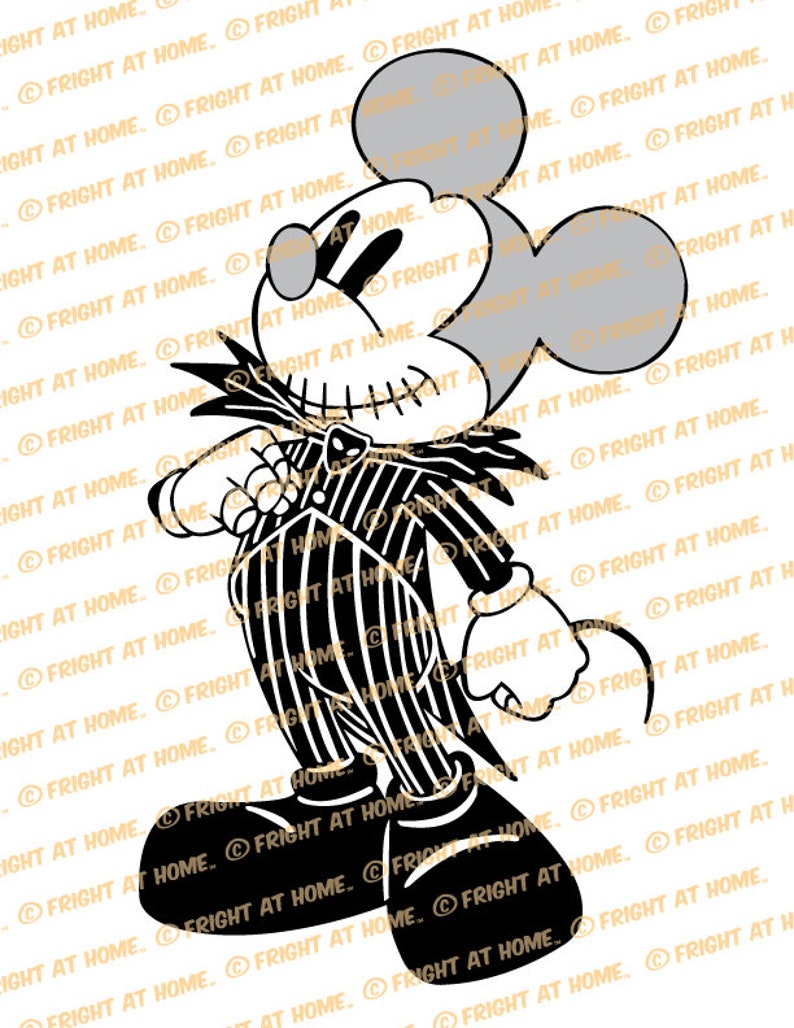 Download Mickey Mouse as Jack Skellington from Nightmare Before | Etsy