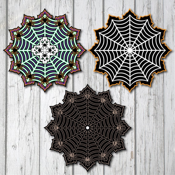 Spiderweb Mandala SVG - Etsy