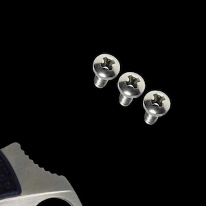 Spyderco Tenacious + Tenacious Lightweight + Ambitious + Resilience + Persistence Replacement Pocket Clip Screws TITANIUM PHILLIPS 3x Screws