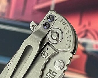 Hinderer Pocket Clip Screws - Tab Fuller Screws For Hinderer Knives TITANIUM PHILLIPS (2x or 4x Screws)