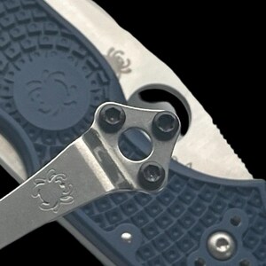 Spydero Pocket Clip Screws • BLACK TORX 8 • Spyderco Models Listed In Description • 3x Screws Per Order