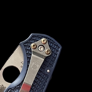 Spydero Pocket Clip Screws • TITANIUM TORX 6 • Spyderco Models Listed In Description • 3x Screws Per Order