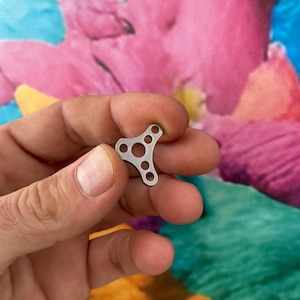 Multi Hole Keychain Add-On / Ultra Strong  Off-Set Stainless Steel Keychain Accessories