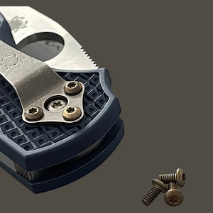 Fits Spyderco Titanium Torx Anodized GOLD Pocket Clip Screws - Spyderco Models Listed / 3x Screws Per Order