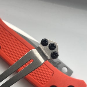Benchmade Knives 3x Stainless Pocket Clip Screws / Benchmade Models Listed Below / Black Phillips