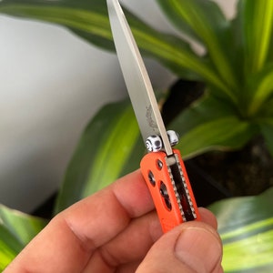 Benchmade Mini Osborne • DESIGN EYES Thumb Stud • More Compatibility In Description • Hardware Upgrade • 1x Stud / Black Swirl