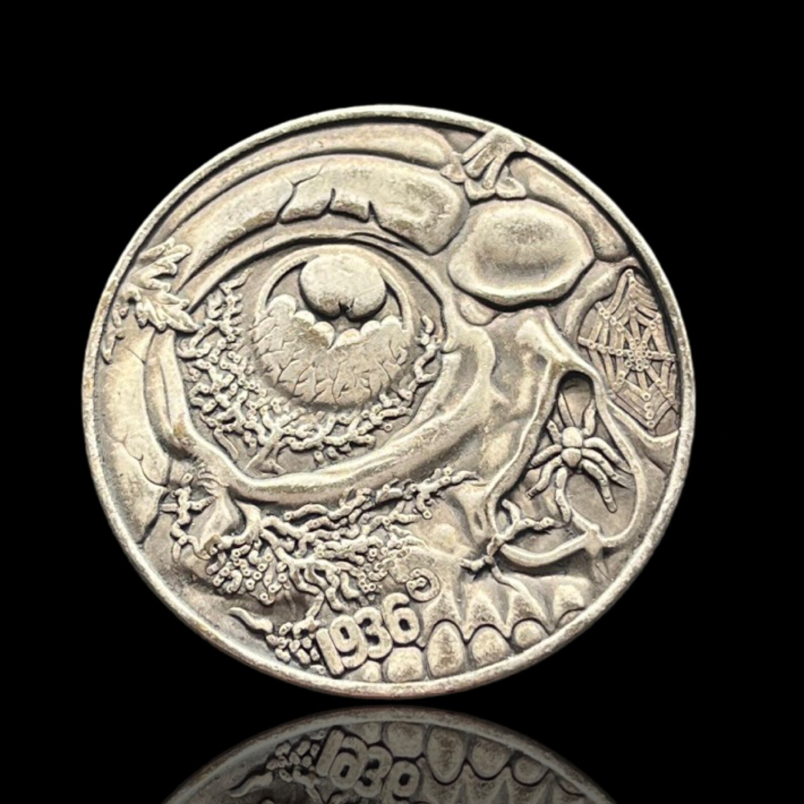 Collector Coins / Solid Iron Casted / Skull Eye Edition Etsy