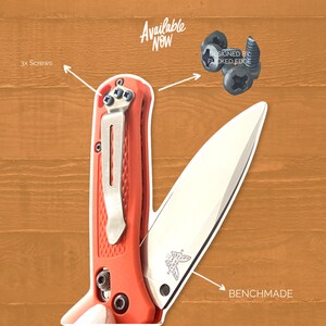 Benchmade Knives 3x Titanium Pocket Clip Screws / Benchmade Models Listed Below / Blue Phillips