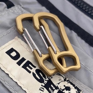 Porte-clés EDC personnalisé en laiton massif (2 pouces)