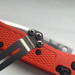 Benchmade Knives 3x Titanium Pocket Clip Screws / Benchmade Models Listed Below / Silver Phillips