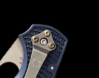 Tornillos para clip de bolsillo Spyderco, de titanio TORX (3 tornillos)