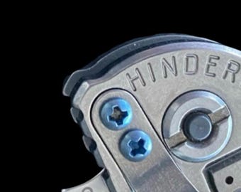 Hinderer Pocket Clip - Fuller Tab Screws XM-18 XM-24 Blue TITANIUM Phillips (2x or 4x Screws)