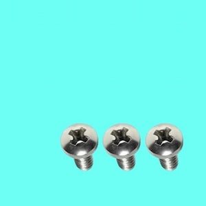Spyderco Tenacious + Tenacious Lightweight + Ambitious + Resilience + Persistence Replacement Pocket Clip Screws SILVER PHILLIPS • 3x Screws