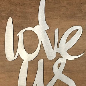I Love Us - Metal Words / Metal Wall art / Metal Home Decor / Steel Wall Decor / Metal Sign