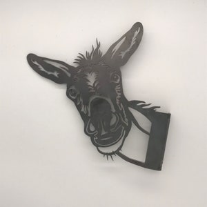 Donkey Steel Metal art / Metal Decor / Outdoor Decor / Metal Sign image 3